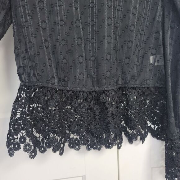 Melograno Rico long sleeve lace top, small - Picture 6 of 12